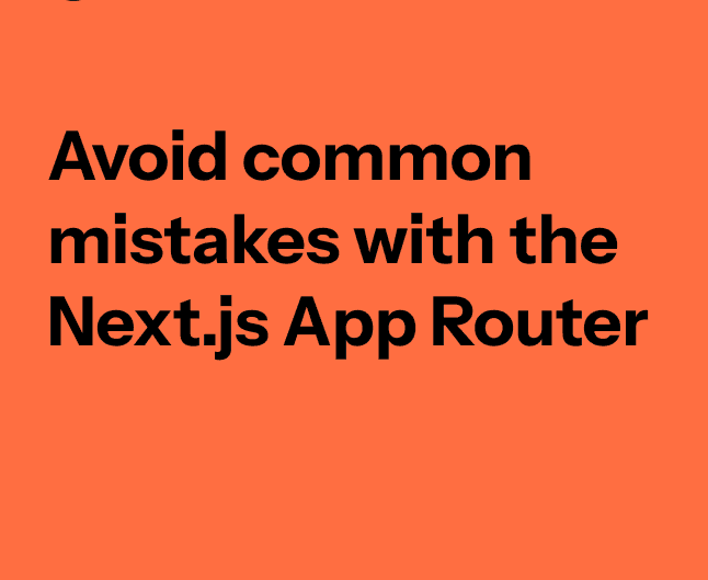 Common Next.js Mistakes That Quietly Kill Performance
